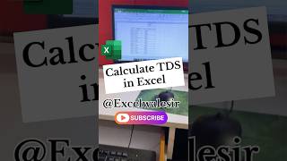 Calculate TDS in Excel excelwalesir exceltricks tds tax exceltips training shortvideo yt [upl. by Avah]