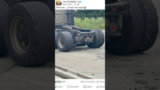 Is This Wheel Setup Legal  trucking [upl. by Lerrud]