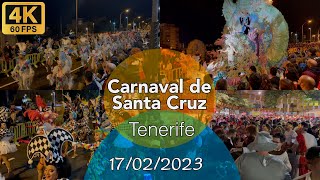 Tenerife  Carnaval  Carnevale  Carnival 2023 🎭🎉💃 4K HDR [upl. by Bijan]