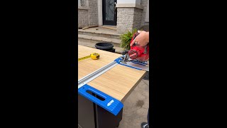 Cutting Down This Countertop with the Kreg RipCut [upl. by Elvie]