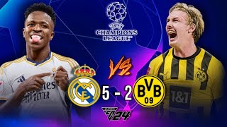 Real Madrid Vs Dortmund  CHAMPIONS LEAGUE FASE DE GRUPOS  FC 24 4K60 [upl. by Flodnar]