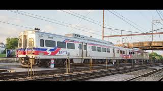 Audio Septa Silverliner V train on the LansdaleDoylestown Line [upl. by Kelcie]