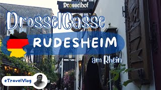 Rudesheim am Rhein Drosselgasse The most visited little alley in Germany [upl. by Leschen442]