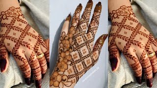 latest check pattern mehndi design for beginners  easy bridal mehndi designs  mehndi designs [upl. by Jack835]