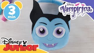 Vampirina  Tutorial  Trick or Treat Bag Craft 🍭  Disney Kids [upl. by Pail]