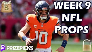 PRIZEPICKS NFL PICKS  WEEK 9  NFL PLAYER PROPS PICKS  NFL PROPS amp BETS TODAY [upl. by Etteniotna191]