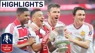 Crystal Palace 12 Manchester United 201516 Emirates FA Cup Final  Goals amp Highlights [upl. by Newob203]