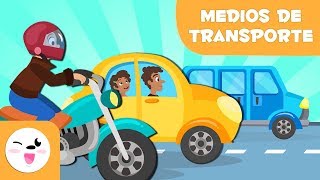 Medios de transporte de tierra para niños  Aprende palabras nuevas [upl. by Sirkin]