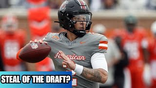 Spencer Rattler Named Senior Bowl MVP  Is He Still Steal Of The NFL Draft [upl. by Annaed]