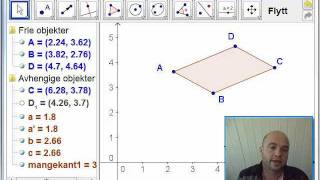 kap 51  eks 1 Vektorer i et parallellogram [upl. by Oaks]