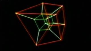 quotThe Hypercube Projections and Slicingquot 1978 Awardwinning computer animation [upl. by Aiuqenehs]