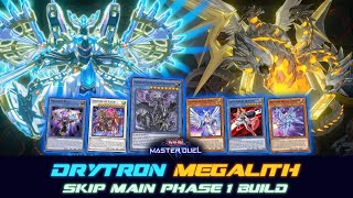 MASTER DUEL  Drytron Megalith  How to combo with Amorphactor Pain Skip Main Phase 1 build [upl. by Silver530]