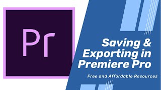 🎬 Tutorial How to Save and Export Video Projects in Premiere Pro [upl. by Arocat]