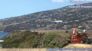 Windy Landing • B757200 Finnair • Madeira [upl. by Cerelly]