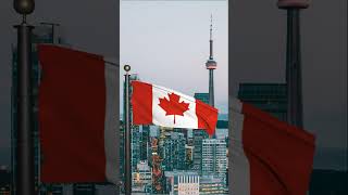 Canada National Anthem Instrumental with animated flag [upl. by Sheryle]