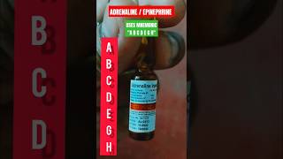 ADRENALINEEPINEPHRINE USES of ADRENALINE uses mnemonics emergencydrugs cpr shock asthma [upl. by Alliw]