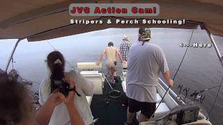 Fishing from a Pontoon Boat Trolling Wateree Lake [upl. by Mayman]