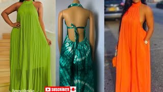 How to cut and sew halterneck maxi Dress with Deep Back Pattern Drafting  Style Explanation Ep2 [upl. by Michaella999]