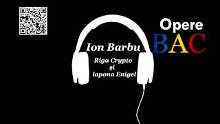 Ion Barbu  Riga Crypto si Lapona Enigel  Modernism  OPERE BAC [upl. by Nowujalo488]