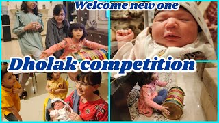 Dholak competition  new baby entry in my family  shopping for wedding [upl. by Hatty5]