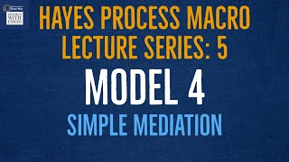 5 Hayes Process Macro  Model 4  Mediation Analysis with Single Mediator [upl. by Atnwahs]