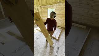 Framing Closets carpentry logcabin construction diy buildingahouse woodwork woodworking [upl. by Aissirac]