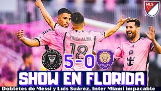 MESSI Y SUÁREZ LUCEN Y SE DIVIERTEN EL INTER MIAMI GOLEA A ORLANDO CITY SHOW EN FLORIDA MLS [upl. by Alin125]