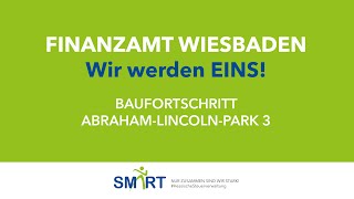 Neubau Finanzamt Wiesbaden  Baufortschritt Oktober 2021 [upl. by Ailaham789]