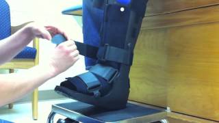 How to Apply Your Air Walker Boot customize your boot for comfort [upl. by Kaine]