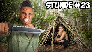 24h ALLEINE in der WILDNIS überleben😱 Theresa vs Wild [upl. by Odlo]