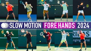 Slow Motion Forehand Compilation 2024 [upl. by Bullis]