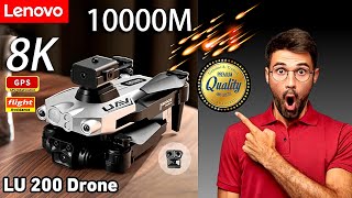 Lenovo LU200 Drone 8K Professionale DualCamera HD [upl. by Sacci]