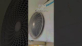 Outdoor gas charging Ac technician shortvideo viralshort Sahil AC technician shortvideo short [upl. by Oates]