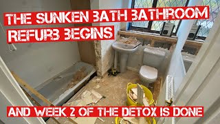 FULL BATHROOM RENOVATION Part 1  Rip out amp First Fix PLUMBINGHEATING UK [upl. by Dombrowski]