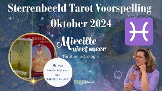 VISSEN Sterrenbeeld tarot voorspelling oktober 2024 4K [upl. by Dillie]