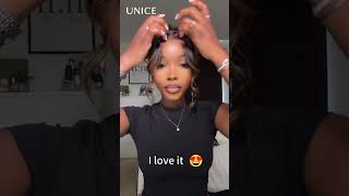 😻😻New Fav color wig for Fall Hair from uniceamazon [upl. by Aimik45]