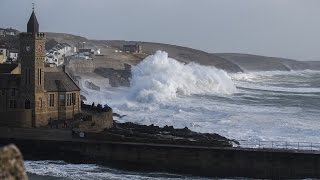 Porthleven storm watching [upl. by Hilleary609]