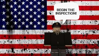 United States Army Inspection In roblox Point of view of the Owner [upl. by Madian]