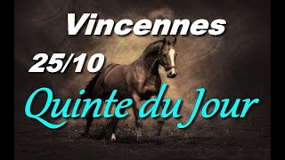 PRONOSTIC PMU QUINTE DU JOUR VENDREDI 25 OCTOBRE 2024 [upl. by Edita]