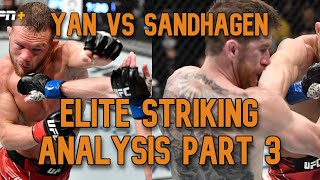 Elite Striking Petr Yan vs Cory Sandhagen Analysis Round 3 Sweet Science Lab [upl. by Mohorva]