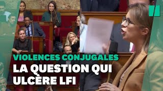 Cette question d’Aurore Bergé sur les violences conjugales a mis le feu aux poudres à l’Assemblée [upl. by Duwalt543]