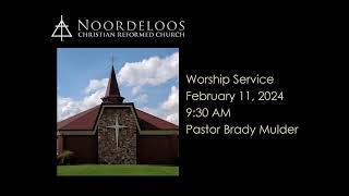 Noordeloos CRC  February 11 2024 AM Service [upl. by Nueoras]