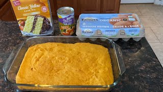 Pumpkin dump cake  3 ingredient recipe [upl. by Sirahs]