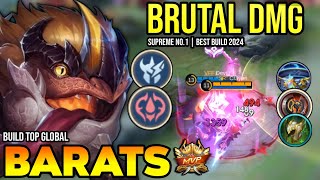 BARATS BEST BUILD 2024  BUILD TOP GLOBAL BARATS GAMEPLAY  MOBILE LEGENDS✓ [upl. by Aenehs]