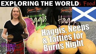 Making Haggis Neeps and Tatties for Burns Night  Scottish Food Review [upl. by Terrab]