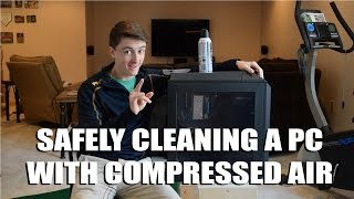 How to Safely Clean A PC Computer with Compressed Air Duster Best Method and Tips [upl. by Junji]