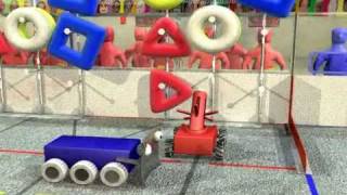 FIRST Robotics Competition FRC 2011 LOGOMOTION game animation [upl. by Rebecca]