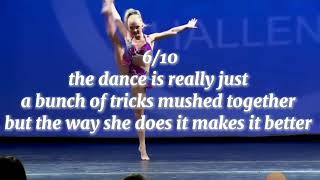 rating all of maecis solos dancemoms [upl. by Ide]