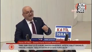 Turkish lawmaker has a heart attack after saying Israel ‘will suffer the wrath of Allah’ [upl. by Ecarg]