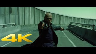 The Matrix Reloaded  Highway Chase Scene Mashup Recut 4K [upl. by Nahtanod125]